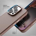 Maska Torbica Magsafe Kevlar za iPhone 15 Pro Max 6.7 braon slika 4