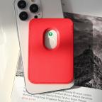 Maska Torbica Leather Magsafe Pocket za iPhone 13 crvena slika 2