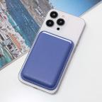 Maska Torbica Leather Magsafe Pocket za iPhone 14 ljubicasta cena 2500 din slika