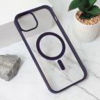 Maska Torbica Magsafe Frame Color za iPhone 15 Plus 6.7 ljubicasta cena 2500 din slika