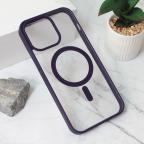 Maska Torbica Magsafe Frame Color za iPhone 15 Pro Max 6.7 ljubicasta cena 2500 din slika