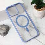 Maska Torbica Magsafe Frame Color za iPhone 15 Pro Max 6.7 plava cena 2500 din slika