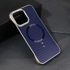 Maska Torbica Magsafe Carbon za iPhone 15 Pro Max 6.7 plava cena 2500 din slika