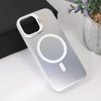Maska Torbica Magsafe Clear za iPhone 14 6.1 srebrna slika 6