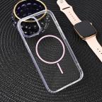 Maska Torbica Magsafe Color Line za iPhone 15 6.1 roze slika 4