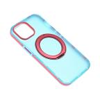 Maska Torbica Magsafe Color Ring za iPhone 13 6.1 svetlo plava slika 9