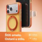 Maska Torbica Magsafe Color Ring za iPhone 16 6.1 zelena slika 2