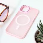 Maska Torbica Magsafe colorful za iPhone 14 6.1 roze cena 2500 din slika