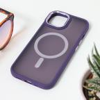 Maska Torbica Magsafe colorful za iPhone 15 6.1 ljubicasta cena 2500 din slika