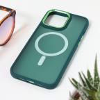 Maska Torbica Magsafe colorful za iPhone 15 Pro Max 6.7 tamno zelena cena 2500 din slika