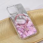 Maska Torbica Magsafe Glitter za iPhone 12 6.1 roze slika 6
