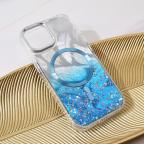 Maska Torbica Magsafe Glitter za iPhone 15 6.1 plava slika 6