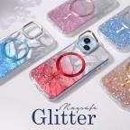 Maska Torbica Magsafe Glitter za iPhone 15 Pro Max 6.7 plava cena 2500 din slika