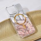 Maska Torbica Magsafe Glitter za iPhone 15 Pro Max 6.7 zlatna slika 6