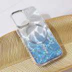 Maska Torbica Magsafe Glitter za iPhone 16 6.1 svetlo plava slika 6