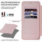 Maska Torbica Magsafe Lux Bi Fold za Samsung A366B Galaxy A36 roze slika 2