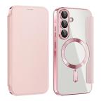 Maska Torbica Magsafe Lux Bi Fold za Samsung A366B Galaxy A36 roze slika 7