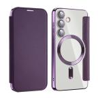 Maska Torbica Magsafe Lux Bi Fold za Samsung S921B Galaxy S24 ljubicasta slika 7