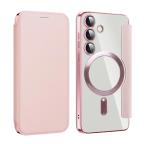 Maska Torbica Magsafe Lux Bi Fold za Samsung S921B Galaxy S24 roze slika 7