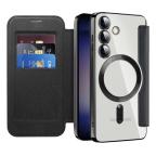 Maska Torbica Magsafe Lux Bi Fold za Samsung S931B Galaxy S25 crna slika 8