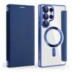 Maska Torbica Magsafe Lux Bi Fold za Samsung S938B Galaxy S25 Ultra plava slika 7