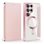 Maska Torbica Magsafe Lux Bi Fold za Samsung S938B Galaxy S25 Ultra roze slika 7