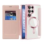 Maska Torbica Magsafe Lux Bi Fold za Samsung S938B Galaxy S25 Ultra roze slika 8