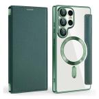 Maska Torbica Magsafe Lux Bi Fold za Samsung S938B Galaxy S25 Ultra zelena slika 7
