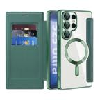 Maska Torbica Magsafe Lux Bi Fold za Samsung S938B Galaxy S25 Ultra zelena slika 8