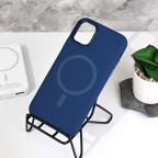 Maska Torbica Magsafe Matte Color iPhone 11 6.1 tamno plava slika 8