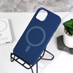 Maska Torbica Magsafe Matte Color iPhone 13 6.1 tamno plava slika 8