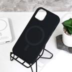 Maska Torbica Magsafe Matte Color iPhone 14 6.1 crna slika 8