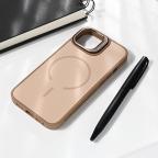 Maska Torbica Magsafe Matte Shield za iPhone 13/14 6.1 braon slika 7