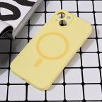 Maska Torbica Magsafe Pure color za iPhone 13 6.1 zuta cena 2500 din slika