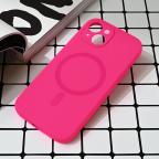 Maska Torbica Magsafe Pure color za iPhone 15 6.1 pink cena 2500 din slika