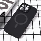 Maska Torbica Magsafe Pure color za iPhone 15 Pro Max 6.7 crna cena 2500 din slika