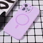 Maska Torbica Magsafe Pure color za iPhone 15 Pro Max 6.7 lila cena 2500 din slika