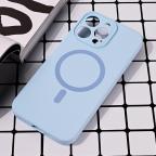 Maska Torbica Magsafe Pure color za iPhone 15 Pro Max 6.7 svetlo plava cena 2500 din slika