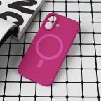 Maska Torbica Magsafe Pure color za iPhone 16 6.1 tamno pink cena 2500 din slika