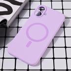 Maska Torbica Magsafe Pure color za iPhone 16 Plus 6.7 lila cena 2500 din slika