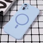 Maska Torbica Magsafe Pure color za iPhone 16 Plus 6.7 svetlo plava cena 2500 din slika