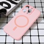 Maska Torbica Magsafe Pure color za iPhone 16 Pro 6.3 roze cena 2500 din slika