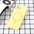 Maska Torbica Magsafe Pure color za iPhone 17 6.3 zuta cena 2500 din slika