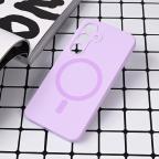 Maska Torbica Magsafe Pure color za Samsung S921B Galaxy S24 lila cena 2500 din slika