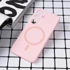 Maska Torbica Magsafe Pure color za Samsung S921B Galaxy S24 roze cena 2500 din slika