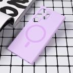Maska Torbica Magsafe Pure color za Samsung S928B Galaxy S24 Ultra lila cena 2500 din slika