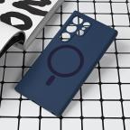 Maska Torbica Magsafe Pure color za Samsung S928B Galaxy S24 Ultra tamno plava cena 2500 din slika