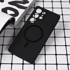 Maska Torbica Magsafe Pure color za Samsung S938B Galaxy S25 Ultra crna cena 2500 din slika