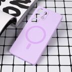 Maska Torbica Magsafe Pure color za Samsung S938B Galaxy S25 Ultra lila cena 2500 din slika