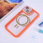 Maska Torbica Magsafe shining za iPhone 15 6.1 narandzasta slika 7